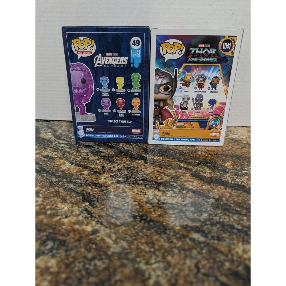 Funko Pop! Mighty Thor #1041 & #49 Thor Love & Thunder Marvel Studios
